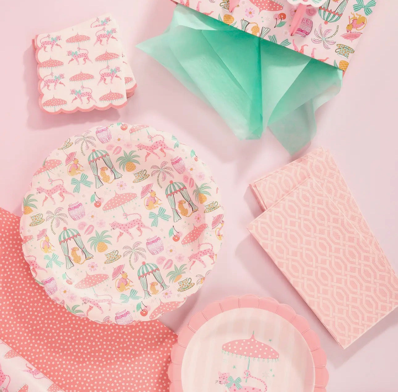 Leopard On Parade Luncheon Plates