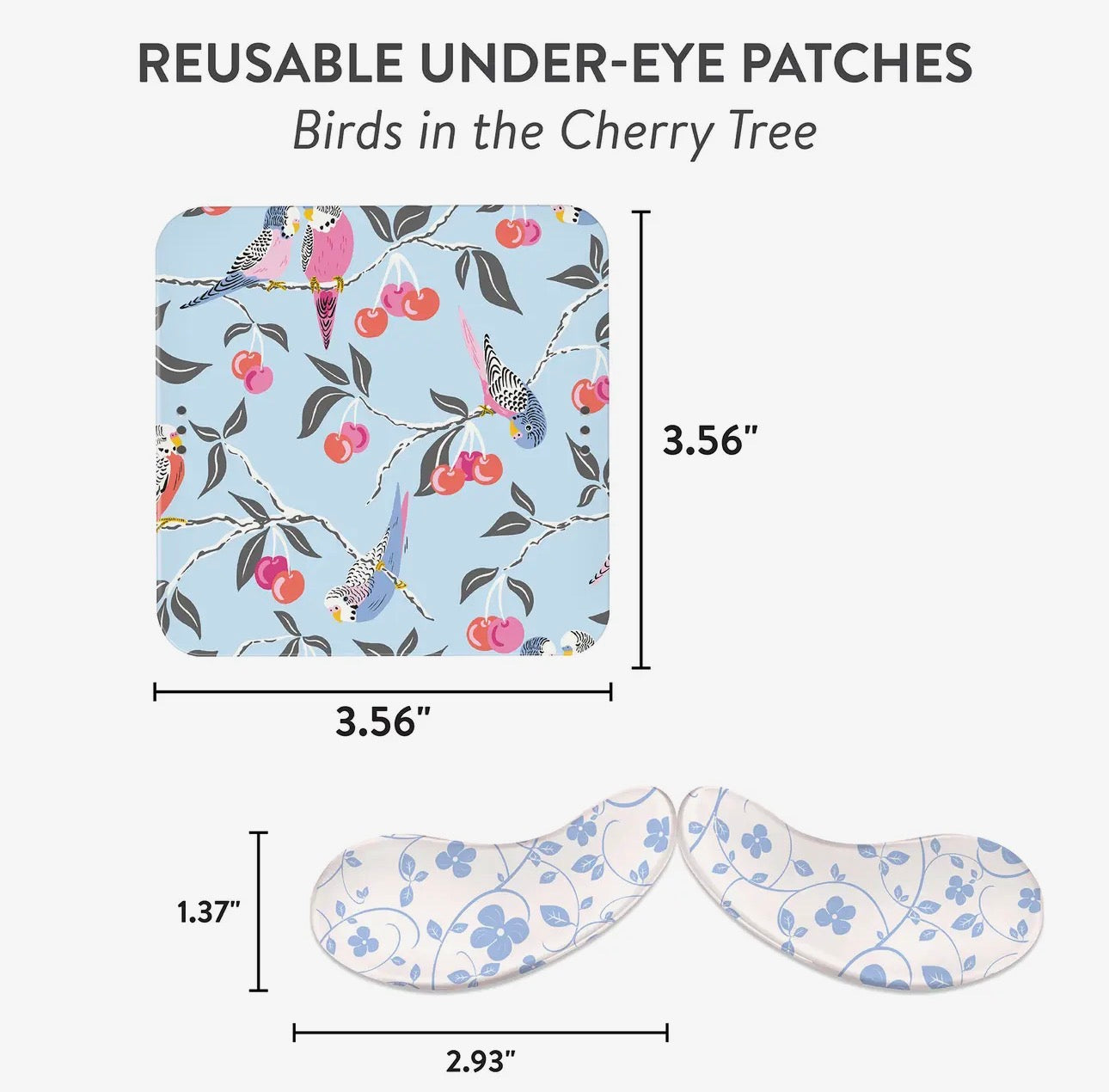 Birds in the Cherry Tree Reusable Under Eye Patches