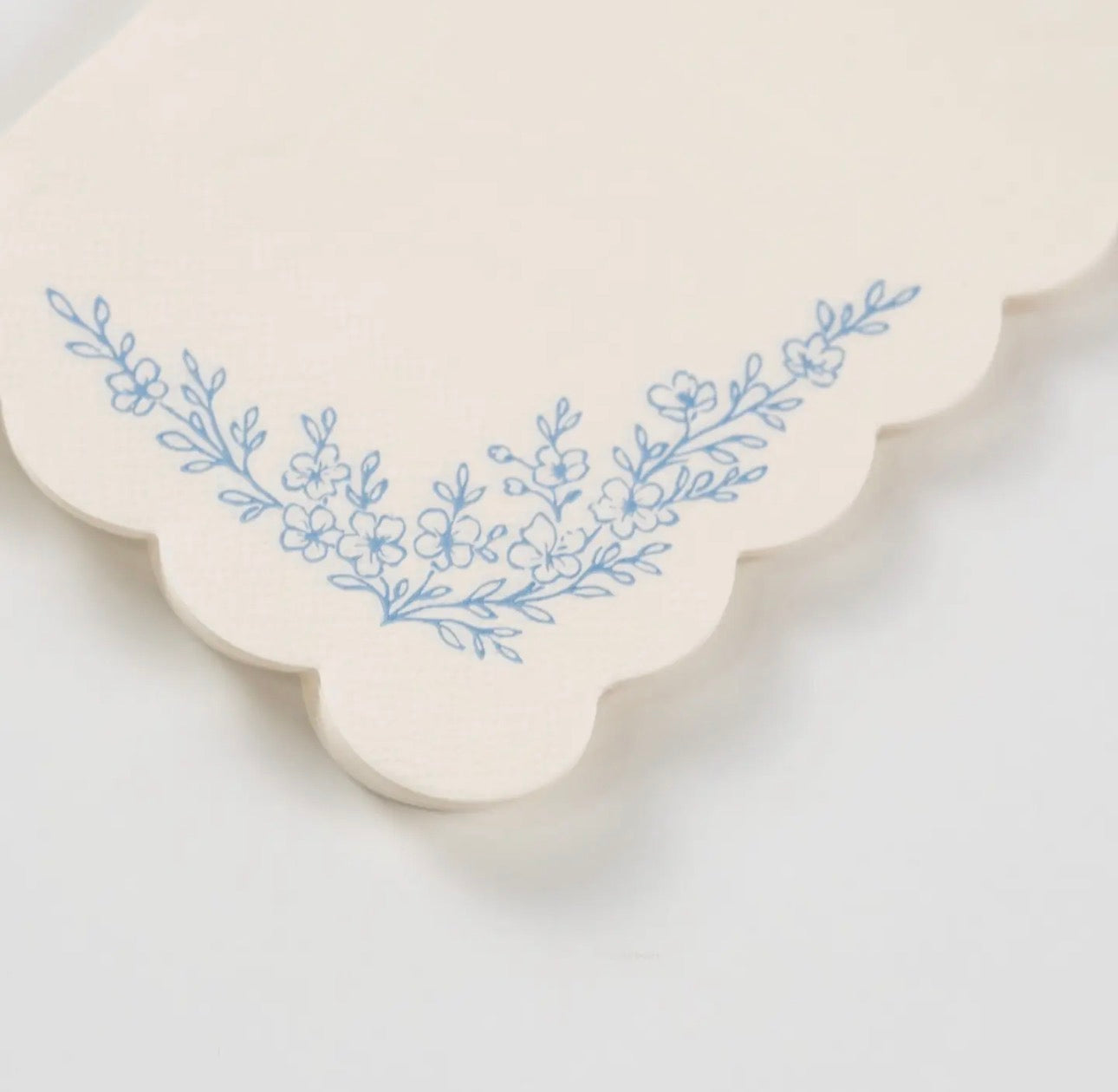 Floral Elegance White Guest Towel