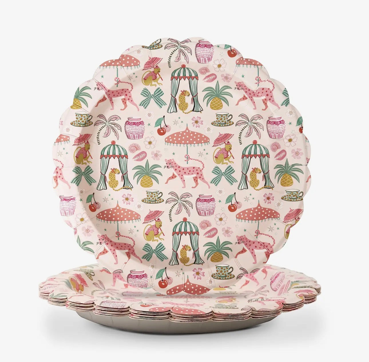 Leopard On Parade Luncheon Plates