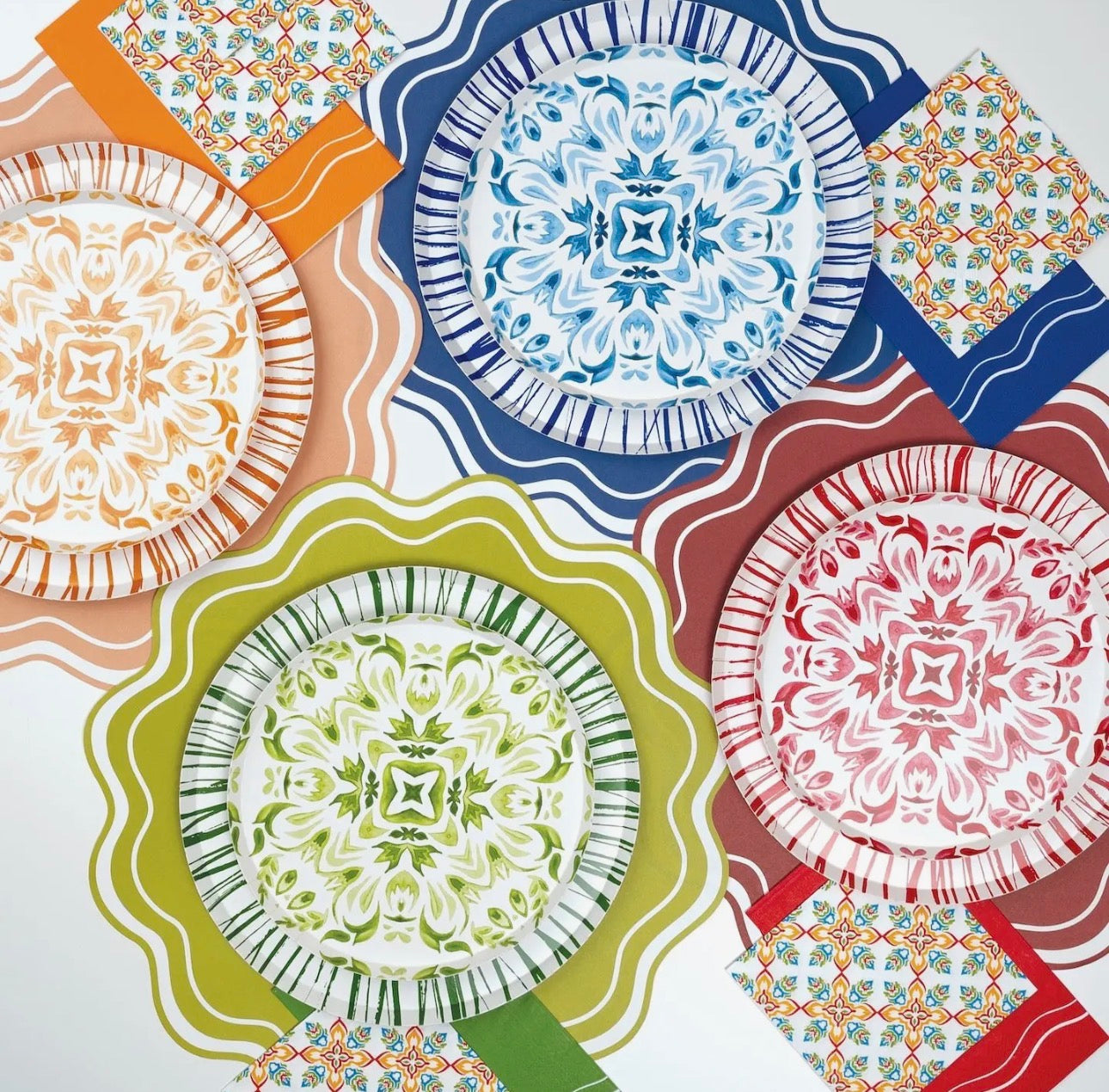 Talavera Assorted Dessert Paper Plates