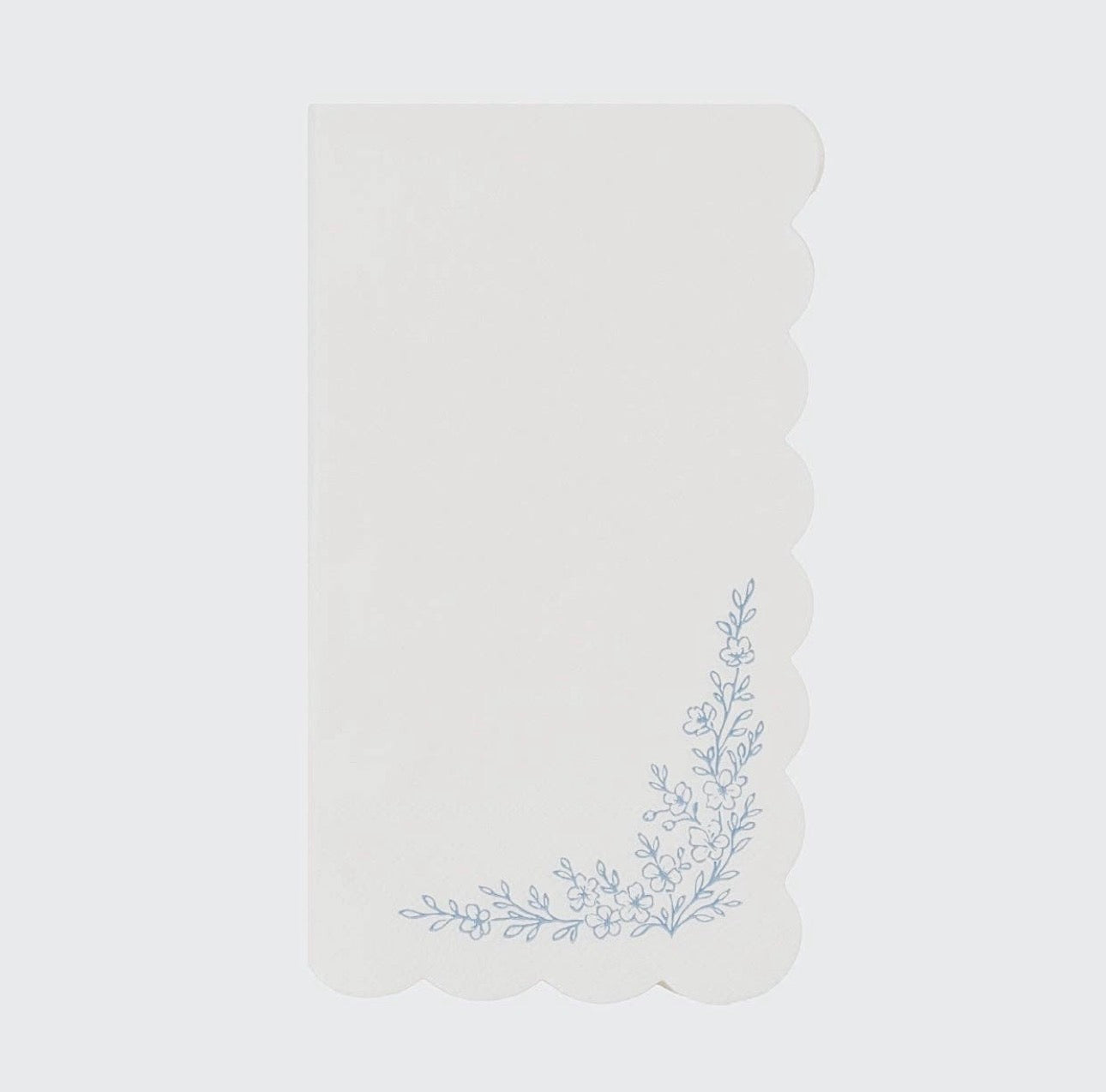 Floral Elegance White Guest Towel