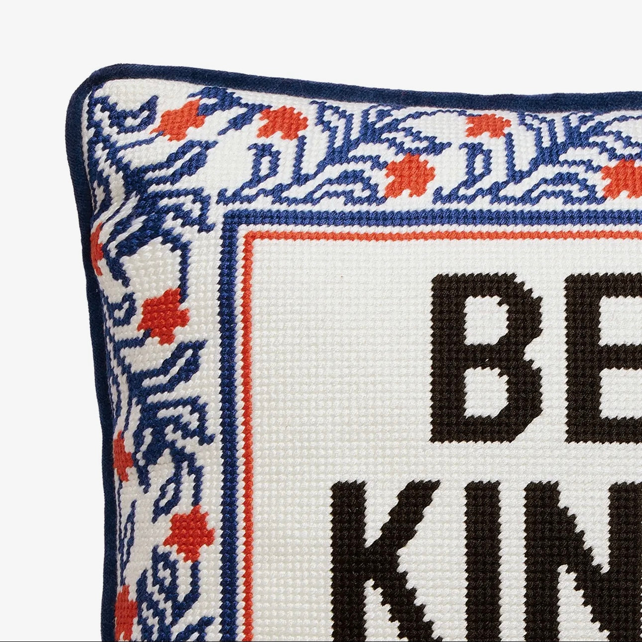 Be Kind (of a bitch) embroidered pillow