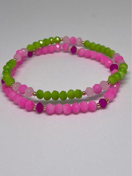 pink & green set